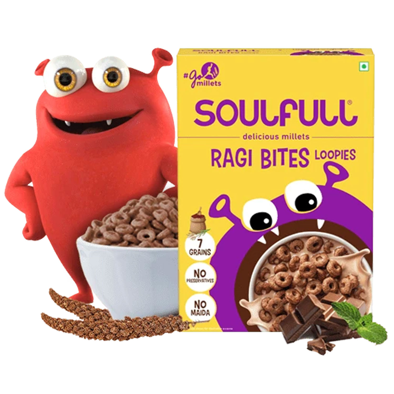 Ragi Bites Soulfull Loopies, 200gm