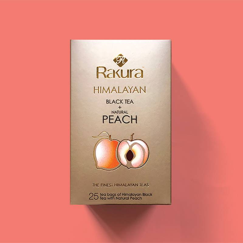 Rakura Himalayan Black Tea Peach 25 Tea Bags