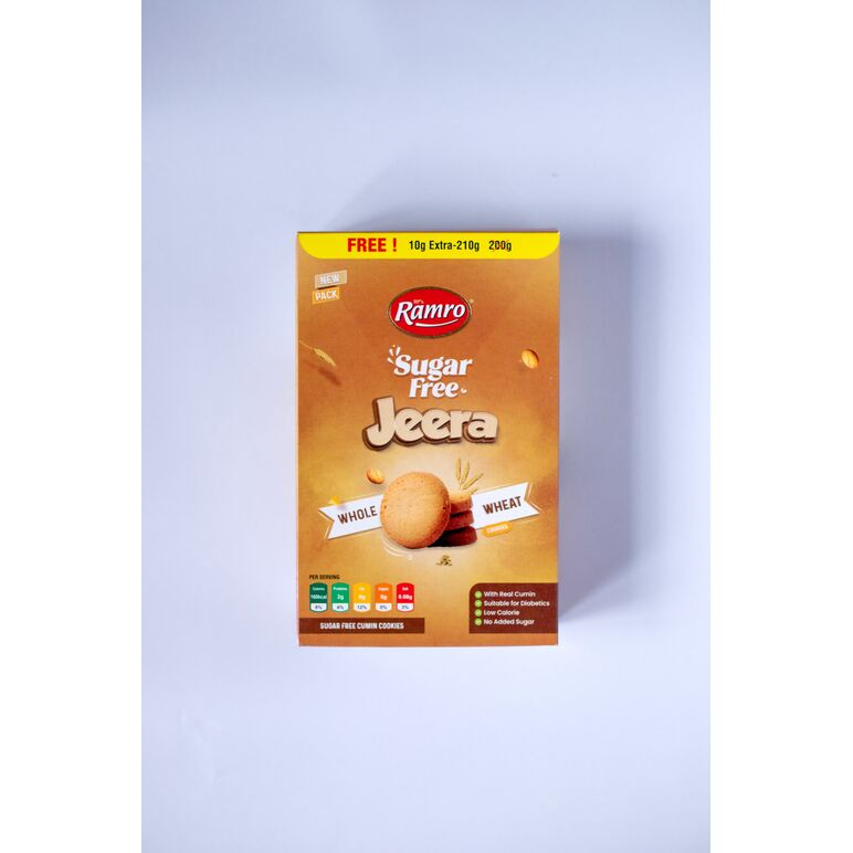 Ramro Sugar Free Jeera Whole Wheat 135g