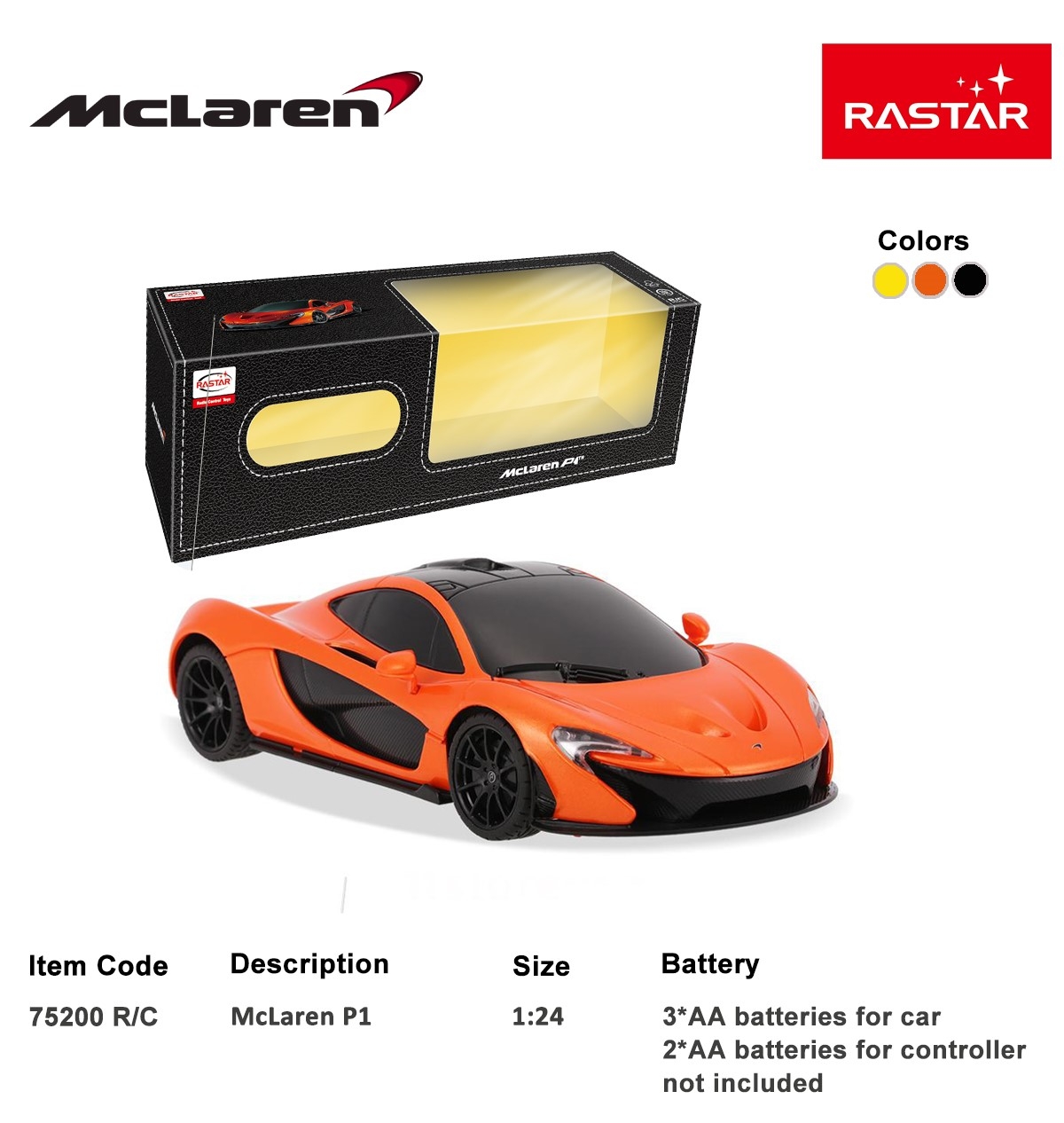 Rastar Mclaren P1