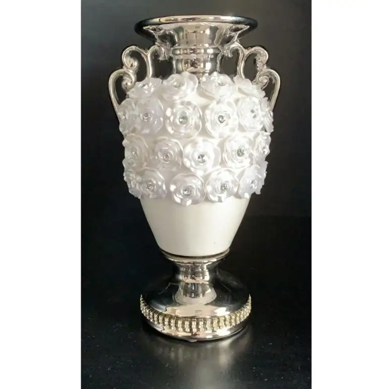 Rcr crystal Silver Candle Stand - 26211B