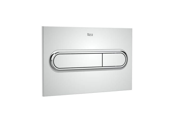 Roca RE890195001 Slendra In-Wall PL1 DUAL (ONE) - Dual flush operating plate for concealed cistern,Chrome