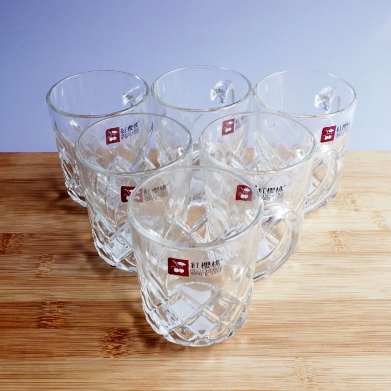 Laughing Buddha - Glass Cup Red Cherry – ZB24WG