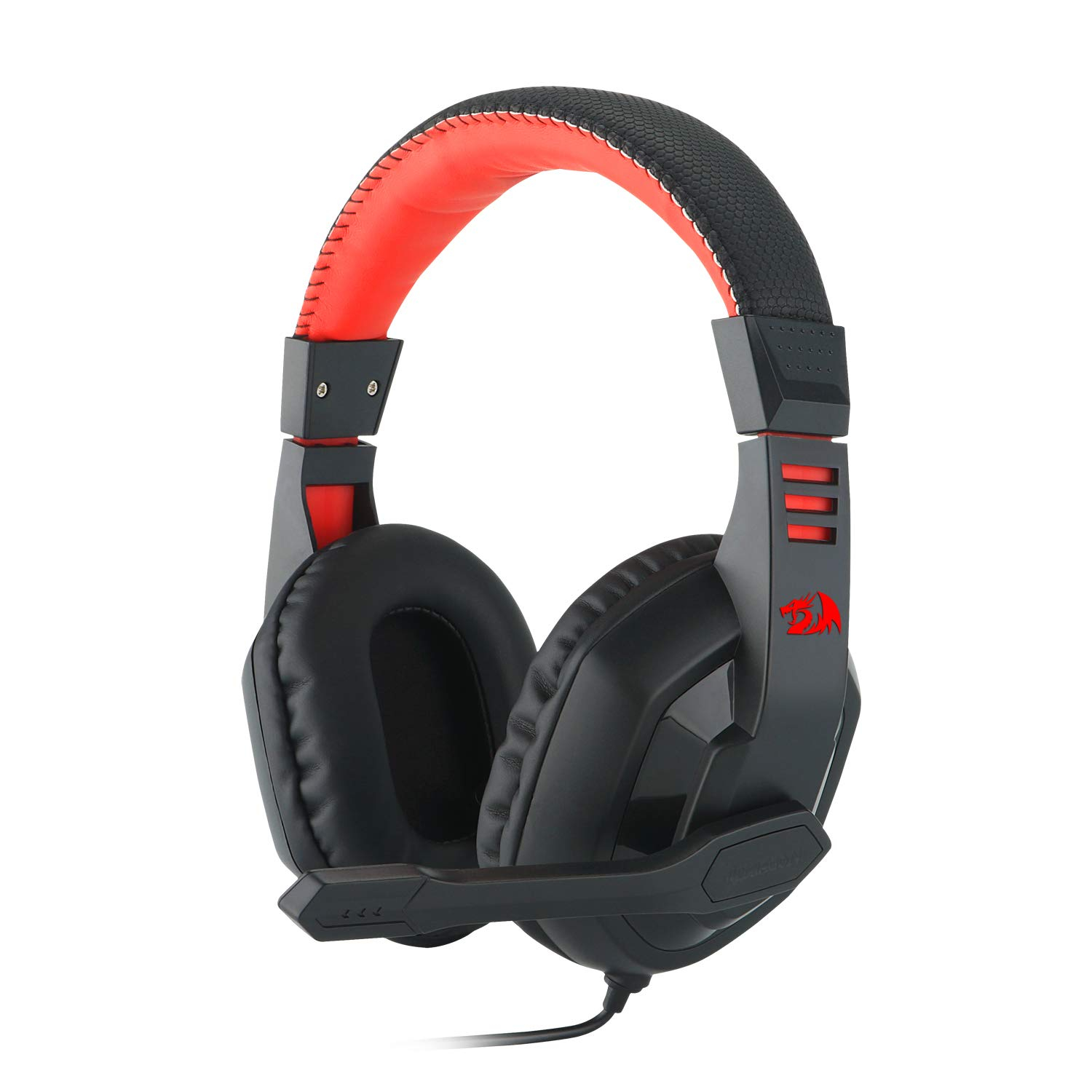 Redragon H120 Wired Over-Ear Gaming Headset with Microphone and Volume Control for Mobiles/Smart Devices, PC and PS4 