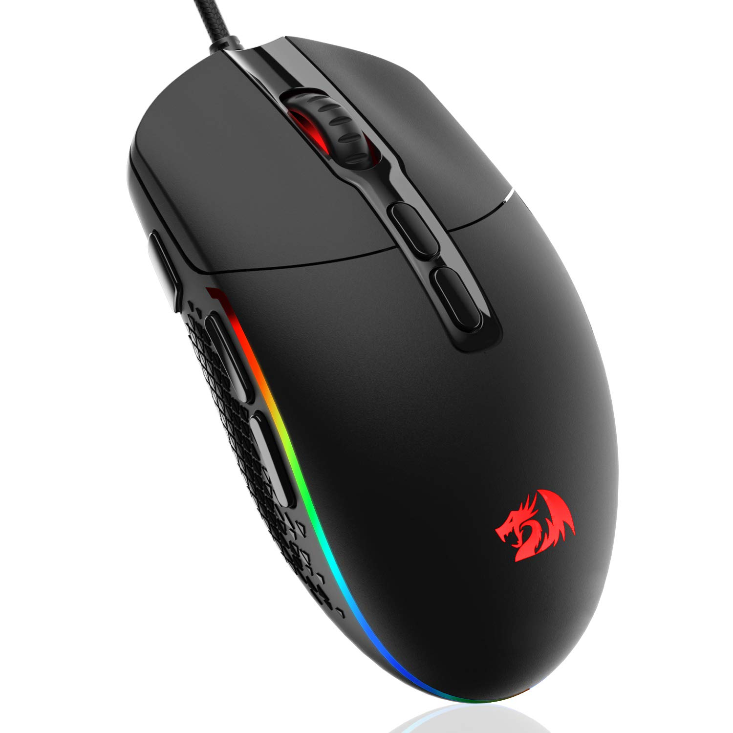 Redragon Invader M719 Wired USB Gaming Mouse with 7 Programmable Buttons / 10000 DPI/RGB Lighting for Windows/Mac PC