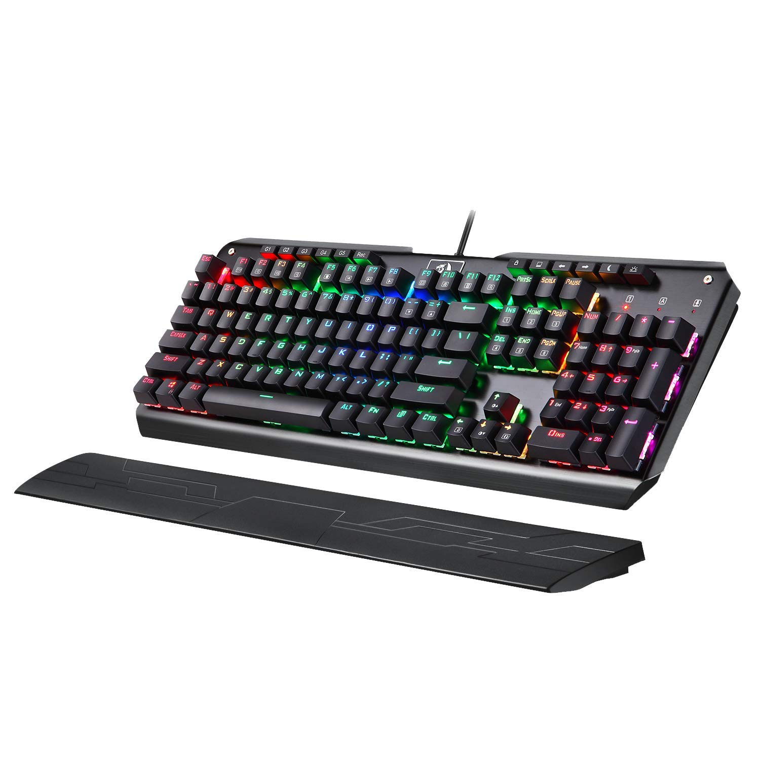 Redragon K555 INDRAH RGB LED Backlit Mechanical Gaming Keyboard (Black)