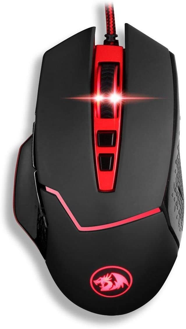 Redragon M907 Rgb Inspirit 14400 DPI 9 Button Programmable Gaming Mouse