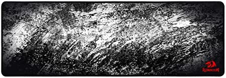 Redragon P018 Gaming Mouse Pad Large Extended Thick Version Stitched Edges Waterproof Pixel-Perfect Accuracy Optimized for All Computer Mouse Sensitivity MMO and Sensors Fits Both Mouse & Keyboard