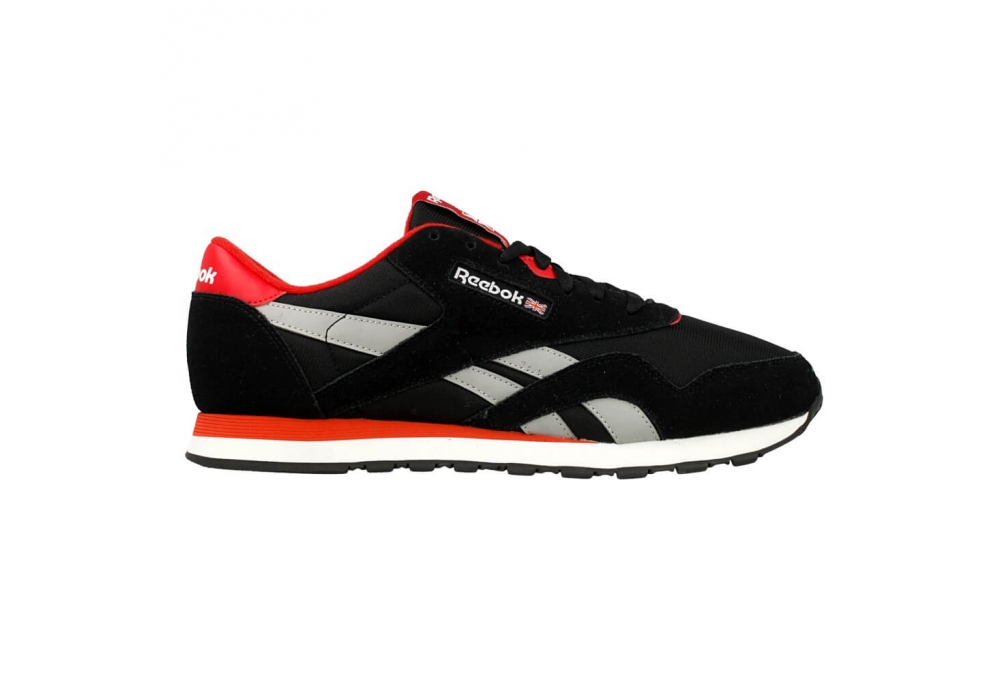 Reebok CL Nylon Ts Sneaker Black/Red Men AR2778