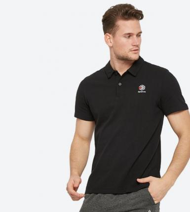 Reebok Classic Foundation Polo Black T-Shirt Men DH2105
