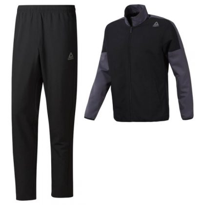 Reebok Woven Black/Grey Tracksuit Set Men CY4926