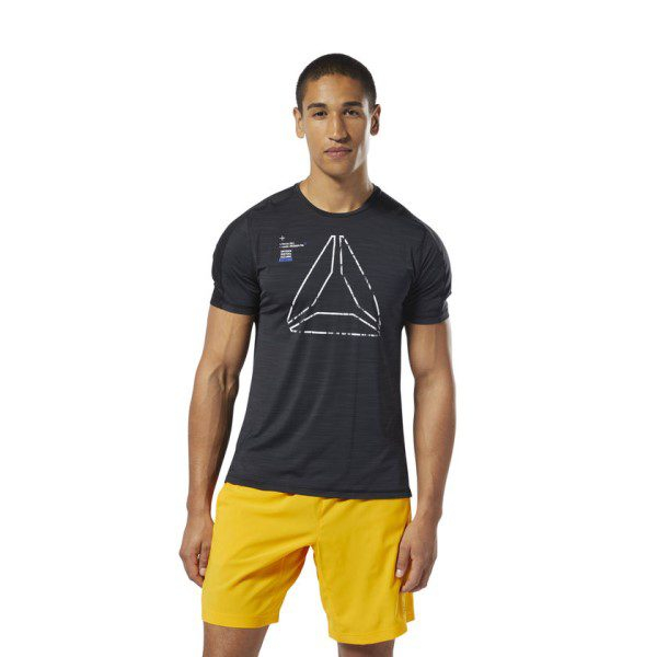 Reebok Dark Training Activchill Graphic Grey T-Shirt Men DU3933