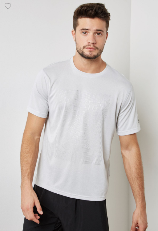 Reebok Reflective White Tee Men CD5447