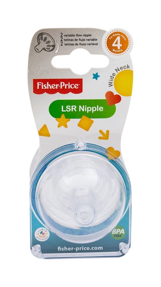 Fisher Price Wide Neck Nipple (Set of 2)