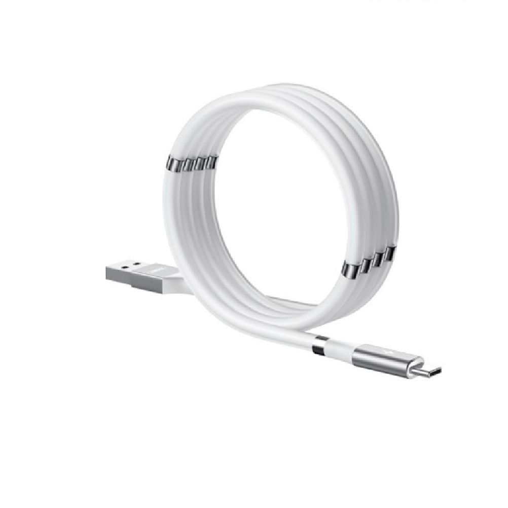 Remax Magnetic Storing Series Data Cable Type-C RC-125a | Fast Charging | 480Mbps High Transmission Speed | Smart Built In Control Chip