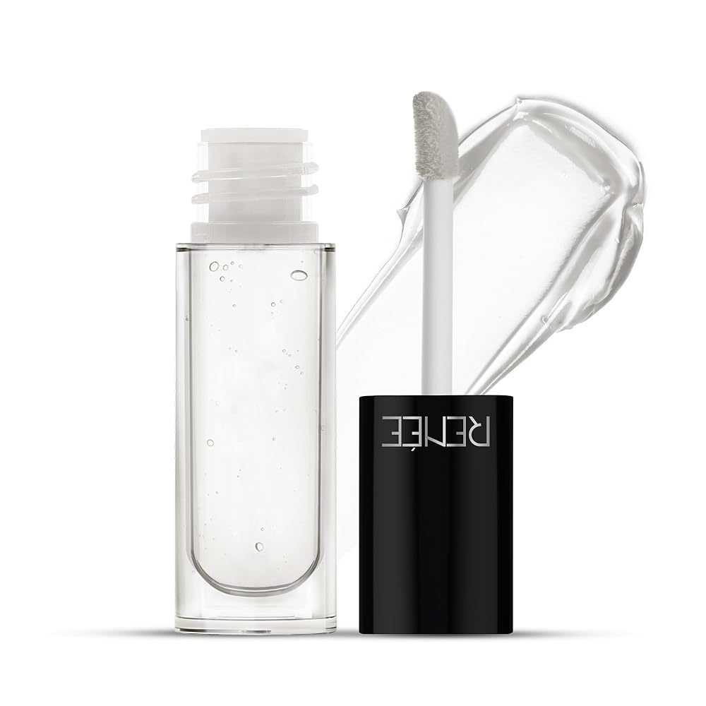 Renee Hot Lips Clear Lip Gloss 4.5ml |High-Glossy Shine Enriched with Vitamin E | Lightweight, Non Sticky Hydrating Formula