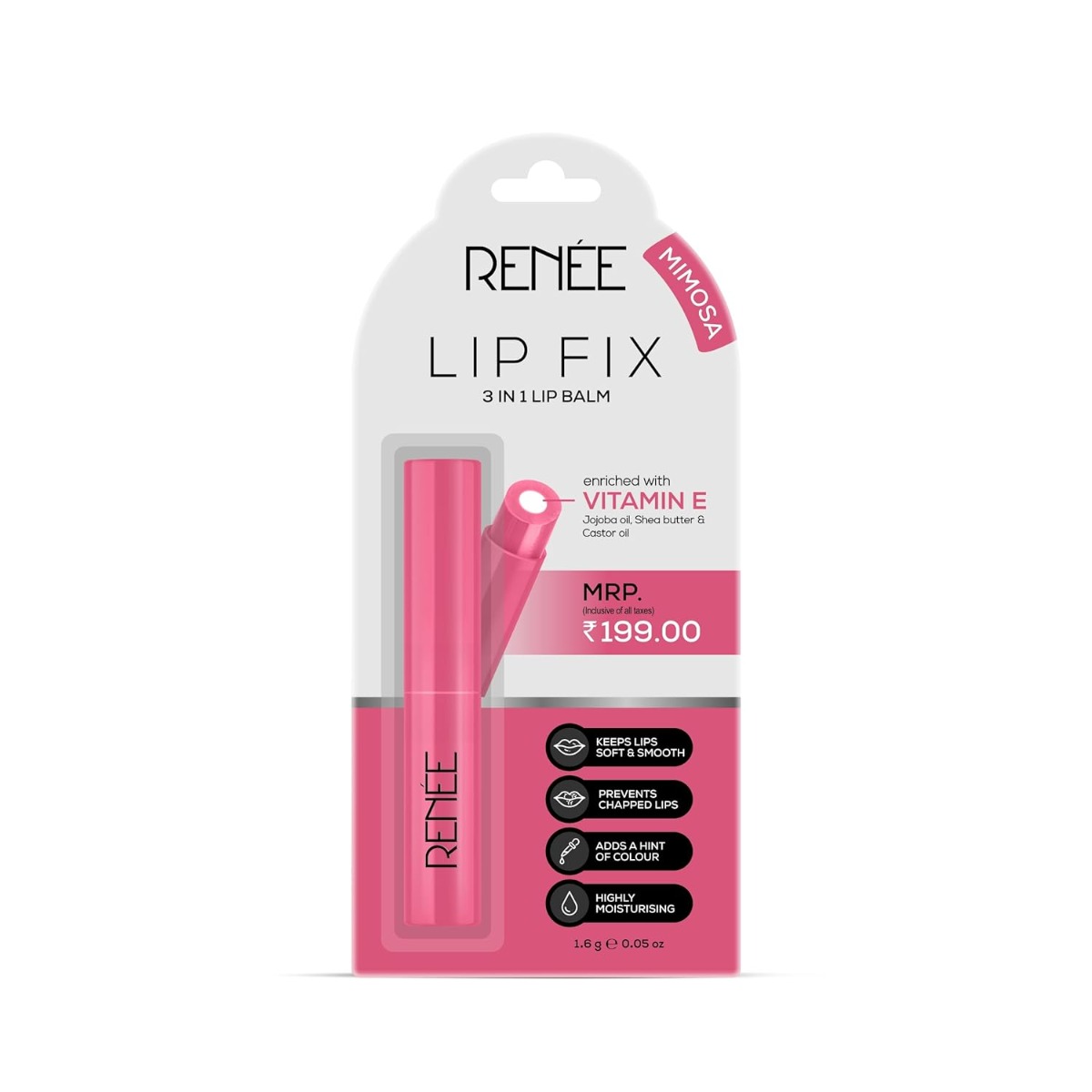 Renee Lip Fix Lip Balm 03 Mimosa - 1.6 Gm