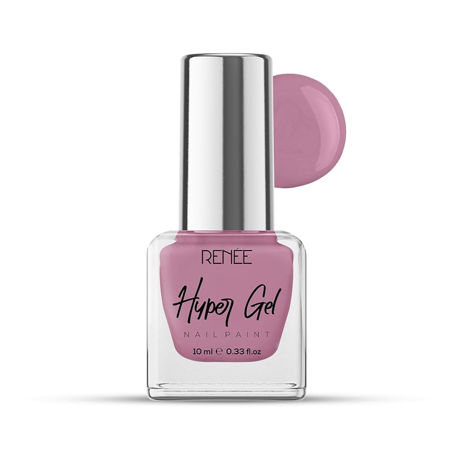 Renee Hyper Gel Nail Paint Misty Rose 10ml - Quick Dry Glossy Finish Long Lasting