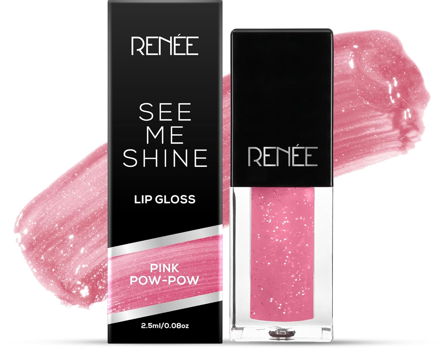 Renee See Me Shine Lip Gloss - Pink Pow-wow - 2.5ml