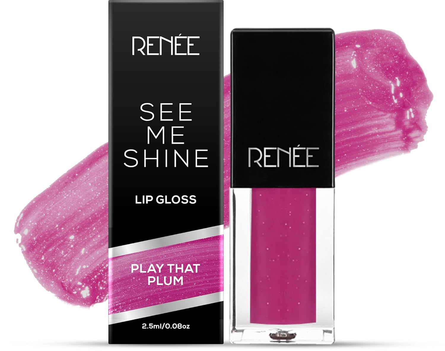 Renee See Me Shine Lip Gloss Play That Plum - 2.5ml