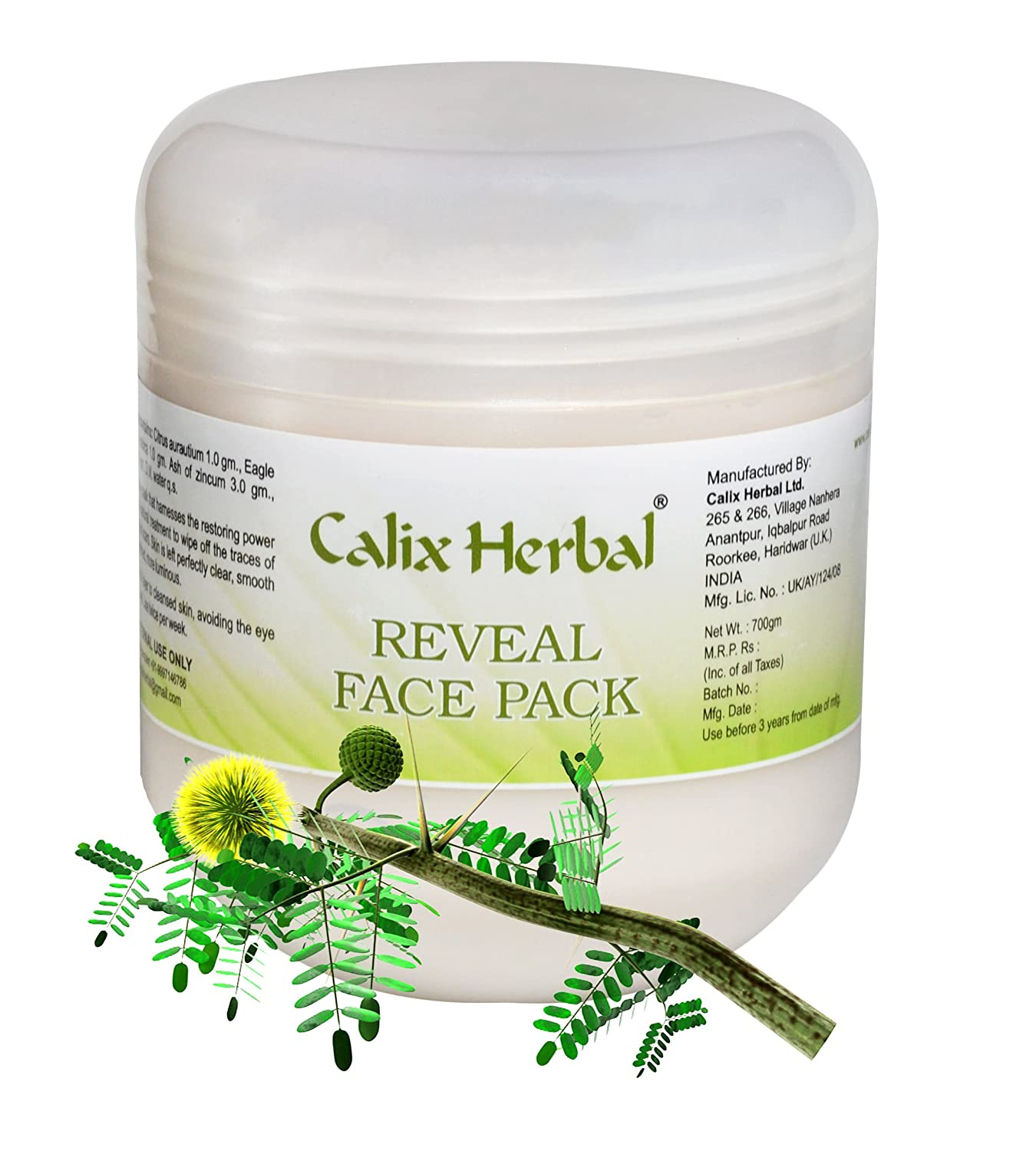 Calix Herbal Reveal Face Pack for Acne, Tan, Pigmentation and Scar Removal, 700g