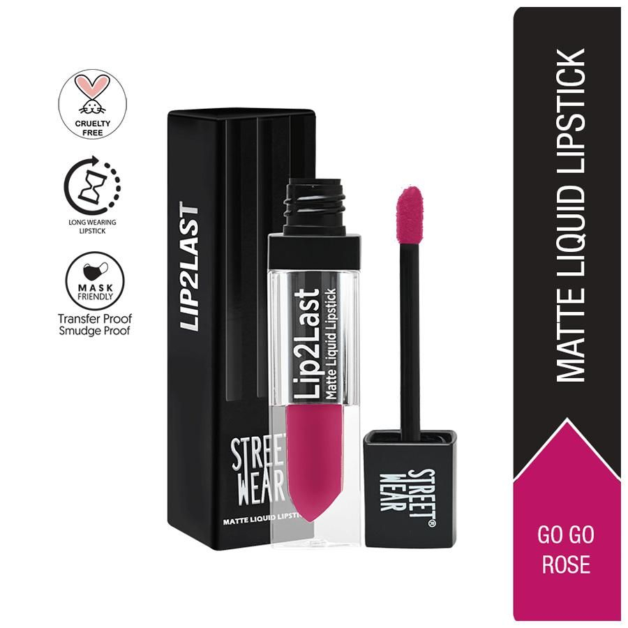Revlon Street Wear Lip2last Matte Liquid Lipstick - 05 Go Go Rose