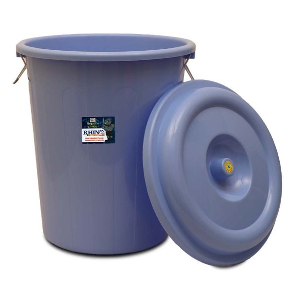 Bagmati Rhino Drum 60 Ltr with Lid-Blue