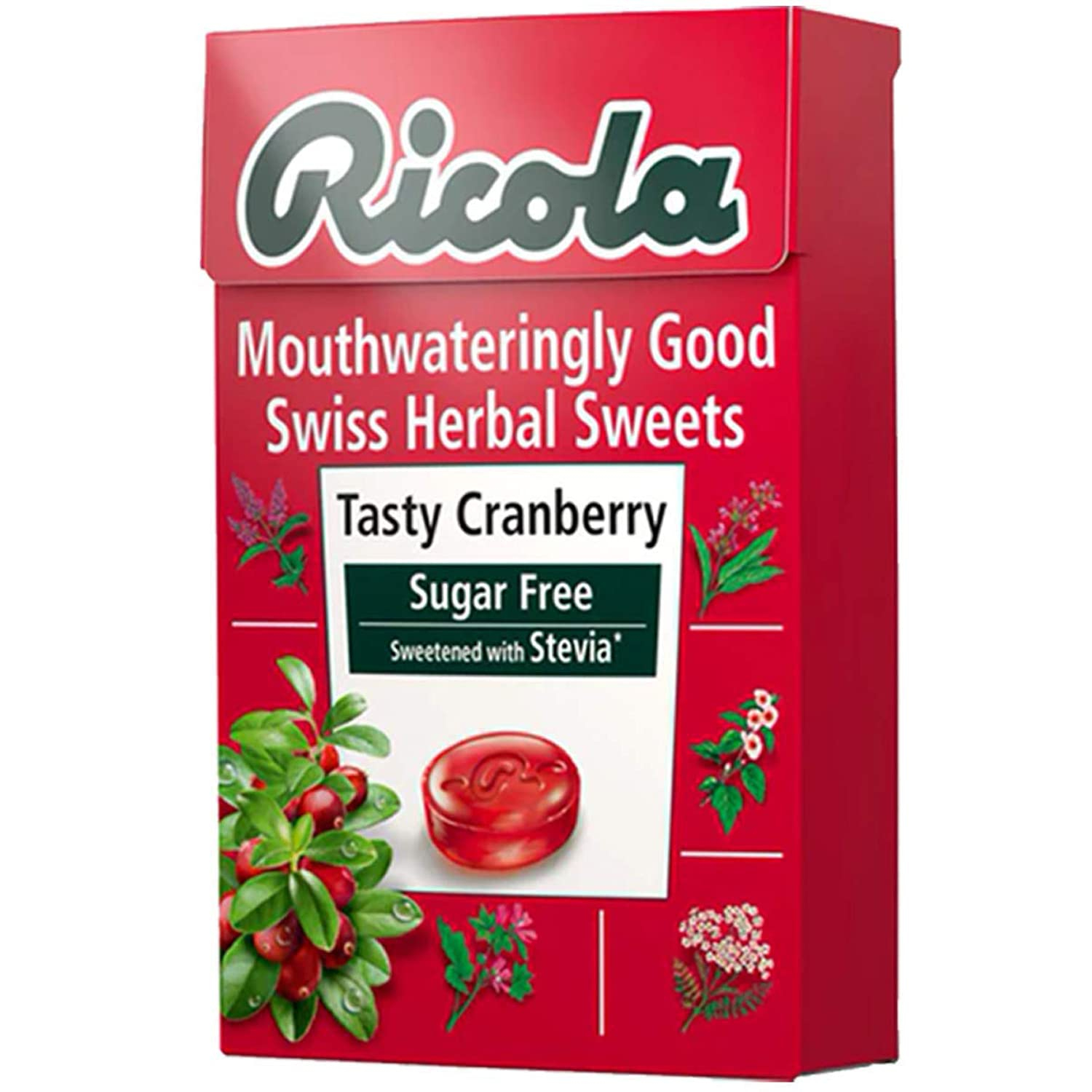 Ricola Swiss Herb Sugarfree Candy Cranberry 45gm