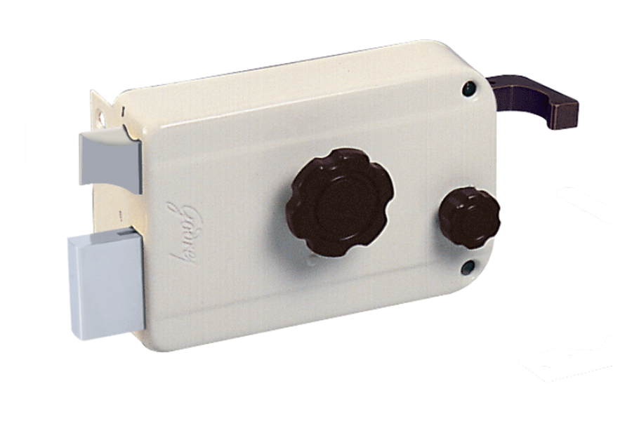 Godrej Rim Lock 1ck Inside Opening - Beige Brown