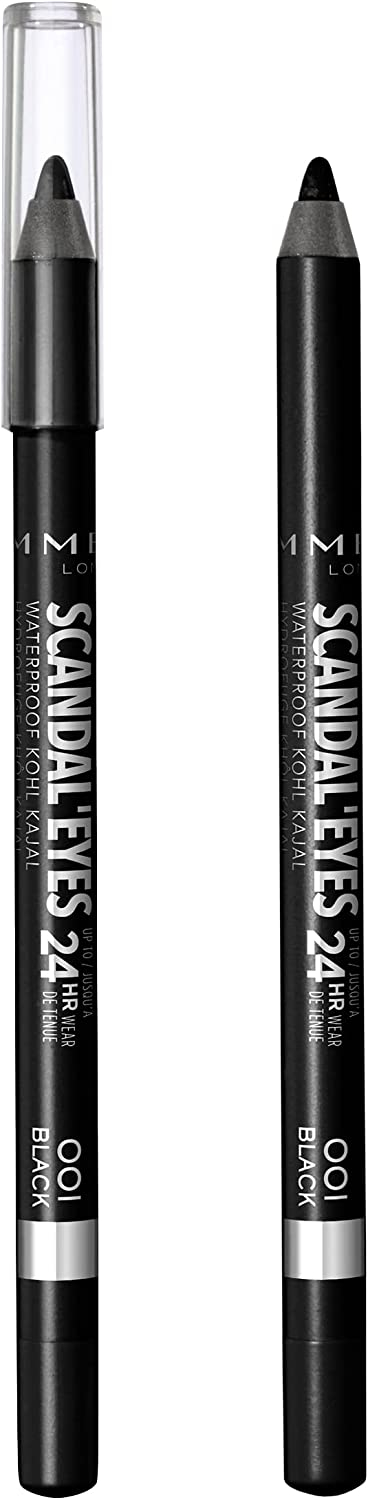 Rimmel Scandaleyes Waterproof Kohl Kajal- 001 Black