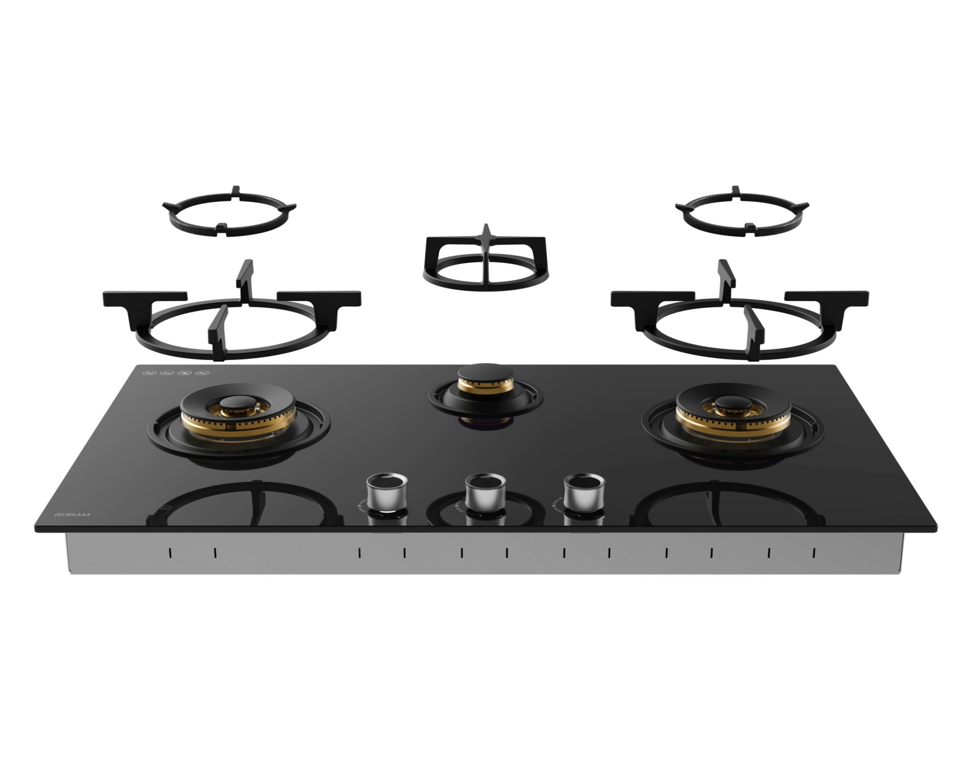 Robam ZB91H72 - Gas Stove - Glass 3 Brass Burner（900mm）
