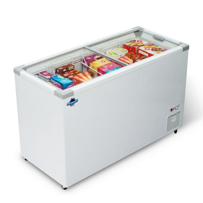 Rockwell Sfr 550 Gt - Glass Top Freezer 563 Litres | SFR 550 GT | Sliding