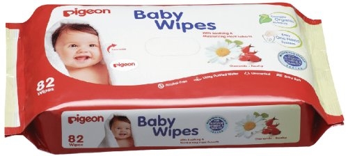 Pigeon Baby Wipes Cham and Rose 82 Pcs(Refill)