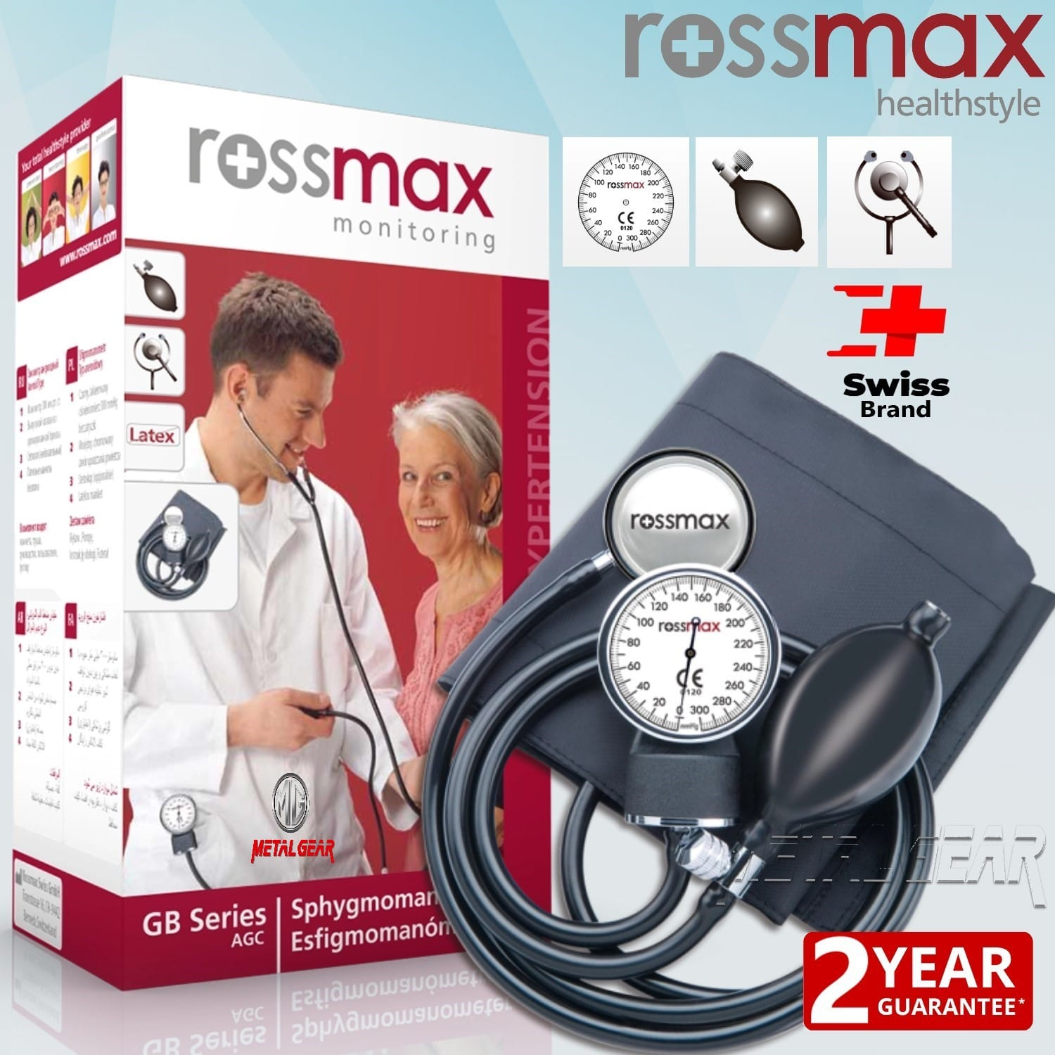 Rossmax Mannual Blood Pressure Monitor Aneroid Sphygmomanometer Gb111