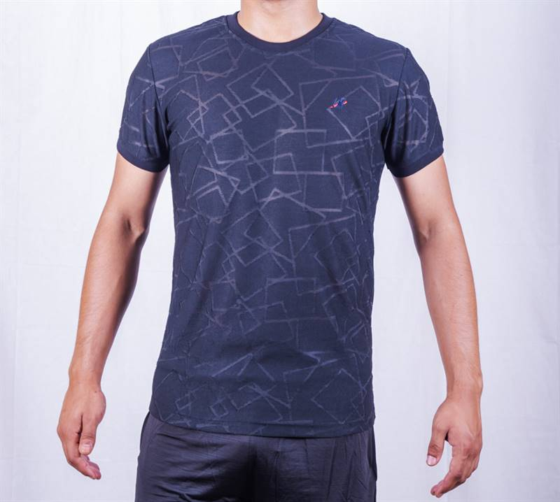 Kilometer Round neck T shirt P801 Black L