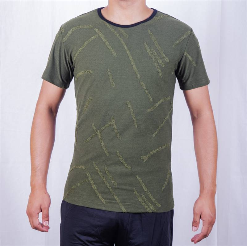 Kilometer Round Neck T Shirt MT 001 Green M