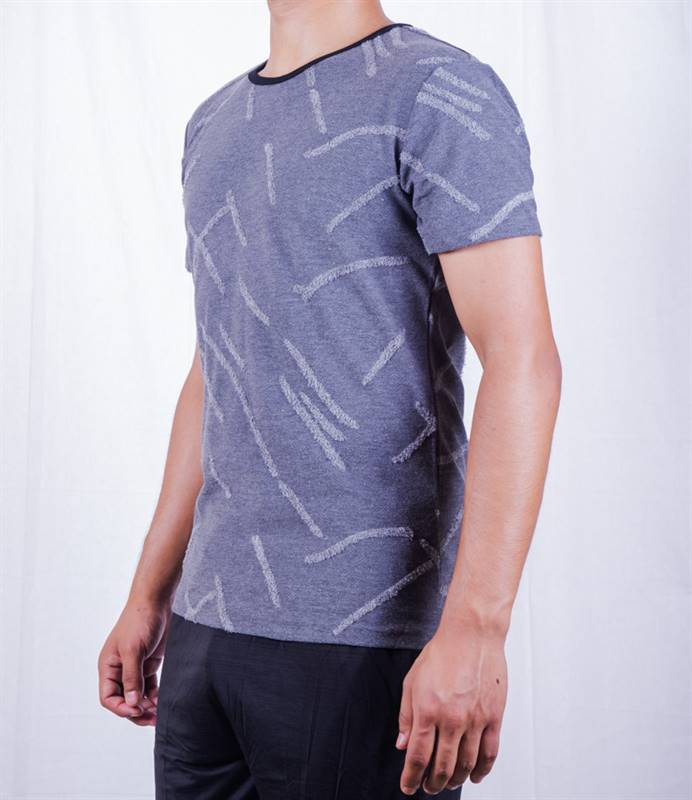 Kilometer Round Neck T Shirt MT 001 Gray L