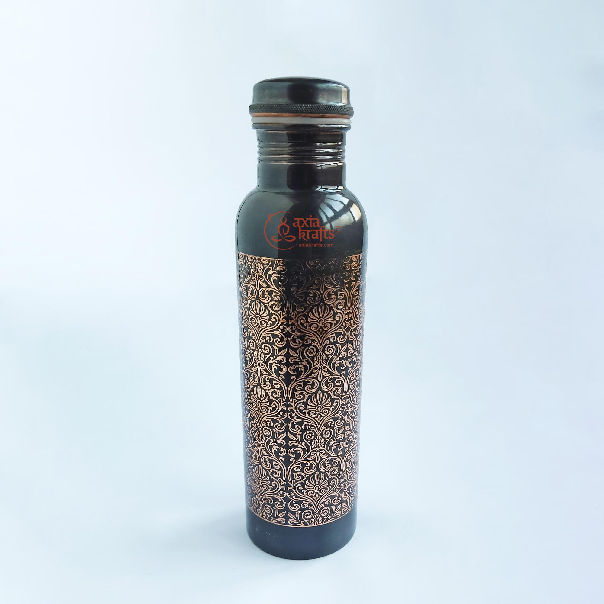 Axia Krafts Royal Black Copper Bottle 1Ltr