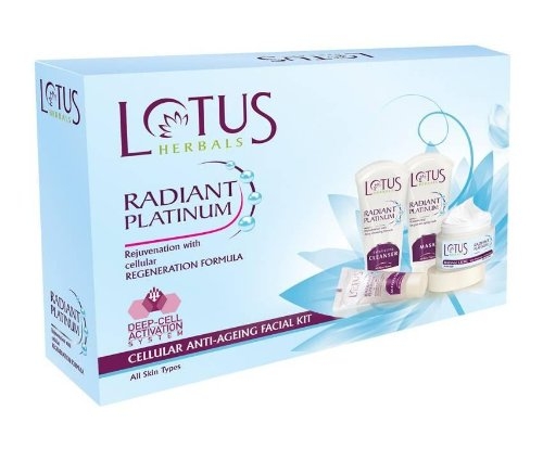 Lotus Herbal Radiant Platinum Cellular Anti-Ageing Facial Kit