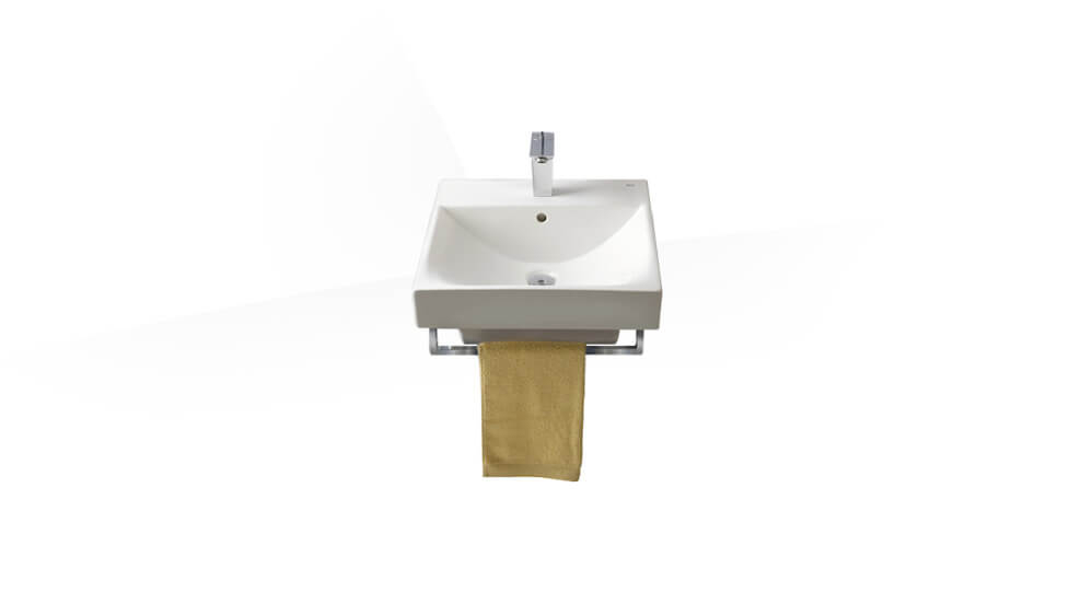 Roca RS32745A000 Diverta Square over countertop vitreous china basin