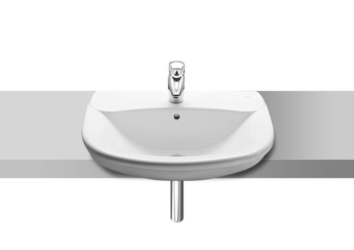 Roca RS327467460 Giralda Semi-recessed vitreous china basin