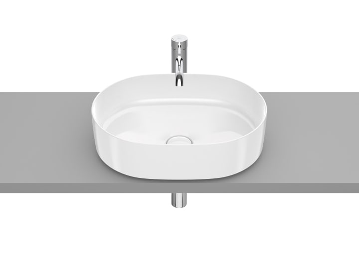 Roca RS327520000 Inspira ROUND Over countertop FINECERAMIC basin