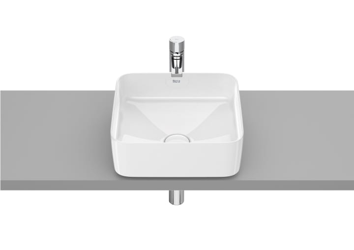 Roca RS327532000 Inspira SQUARE Over countertop FINECERAMIC basin
