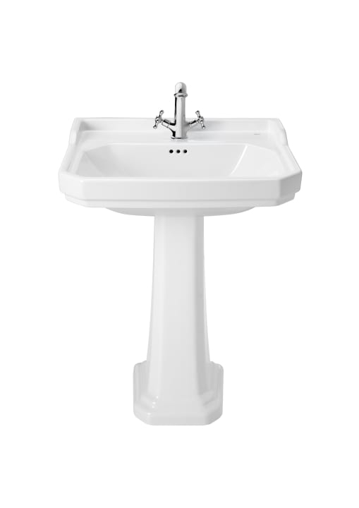 Roca RS3370A0000 Carmen Vitreous china full pedestal for basin