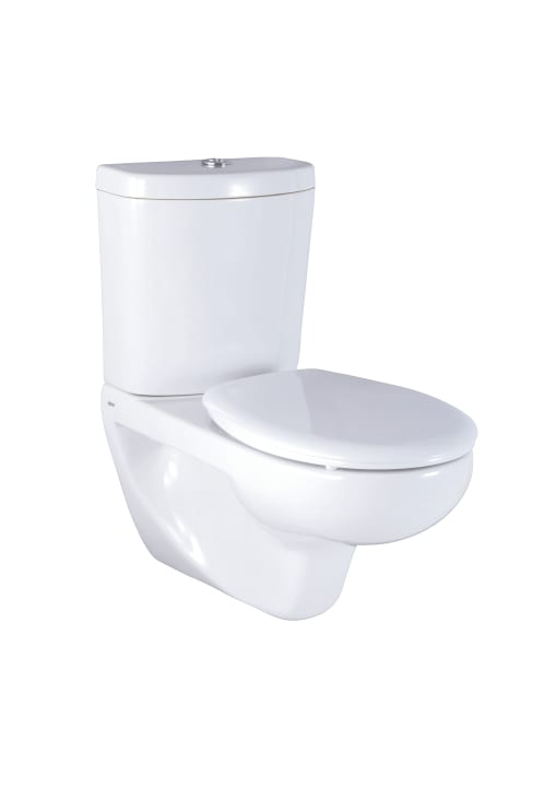 Roca RS346303460 Victoria coupled Open Rim wall-hung WC with Horizontal Outlet,White