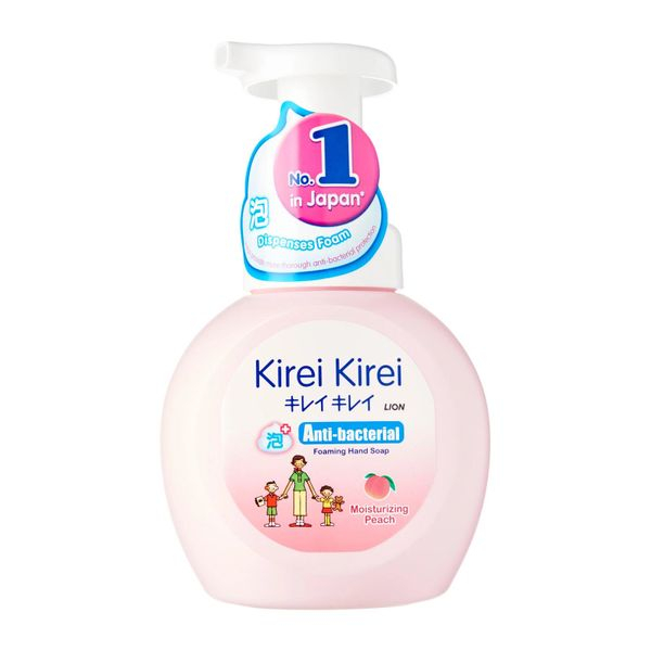 Kirei Kirei Lion AntiBacterial Foaming Hand Wash Moisturizing Peach 250ml