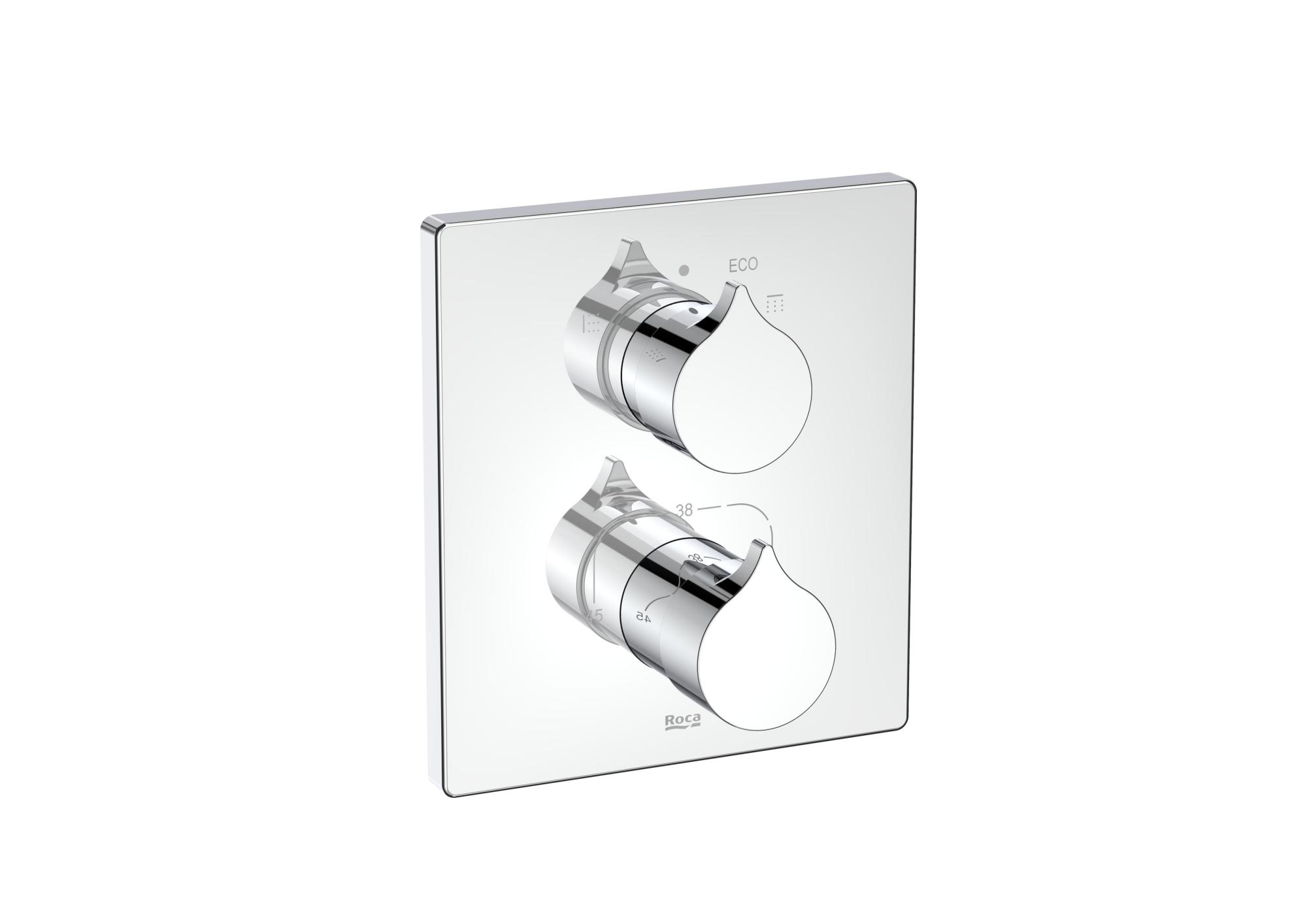 Roca RT5A0C3AC00 Roca Insignia Built In Thermostatic Bath Shower Mixer With Diverter Flow Regulator