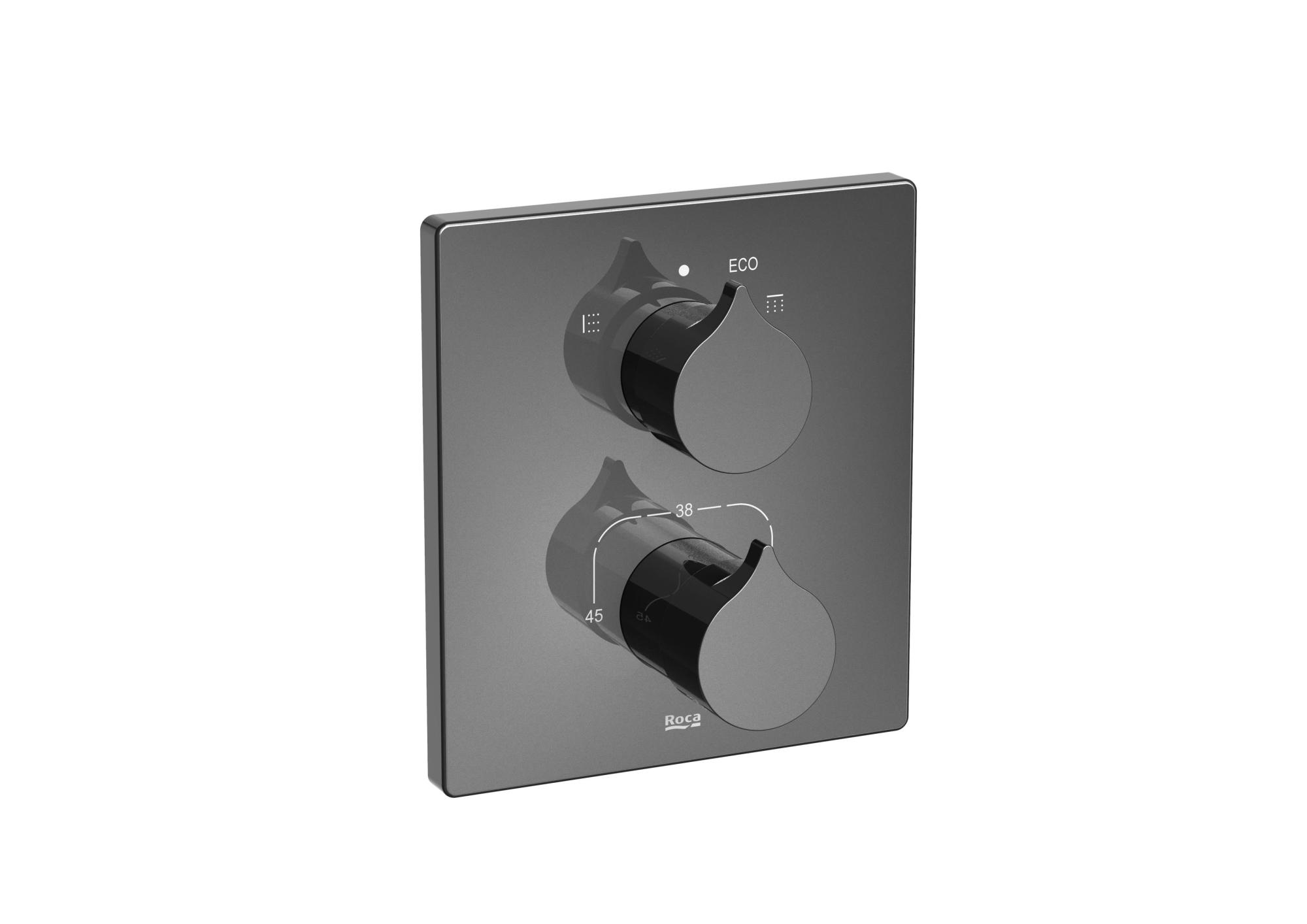 Roca RT5A0C3ACN0 Insignia Built-in thermostatic bath-shower mixer with diverter-flow regulator
