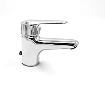 Roca Chrome Nuba Basin Mixer with Aerator (Silver)-RT5A3197CA1