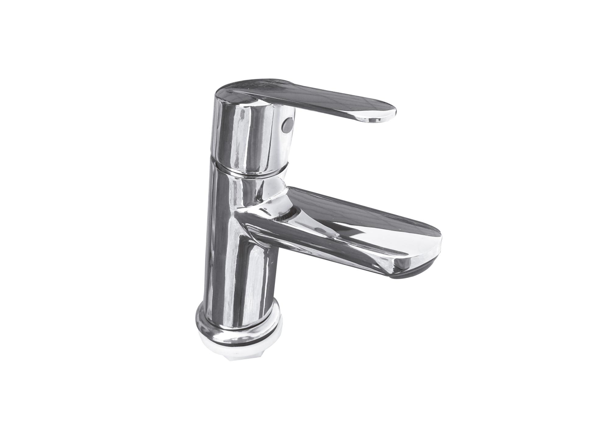 Roca Chrome Victoria Pillar Cock with Decor Base Plate (Silver)-RT5A4225CA1